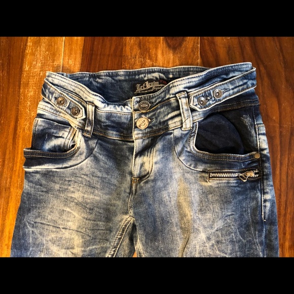 Zara TRF moto acid wash jeans - Picture 2 of 10